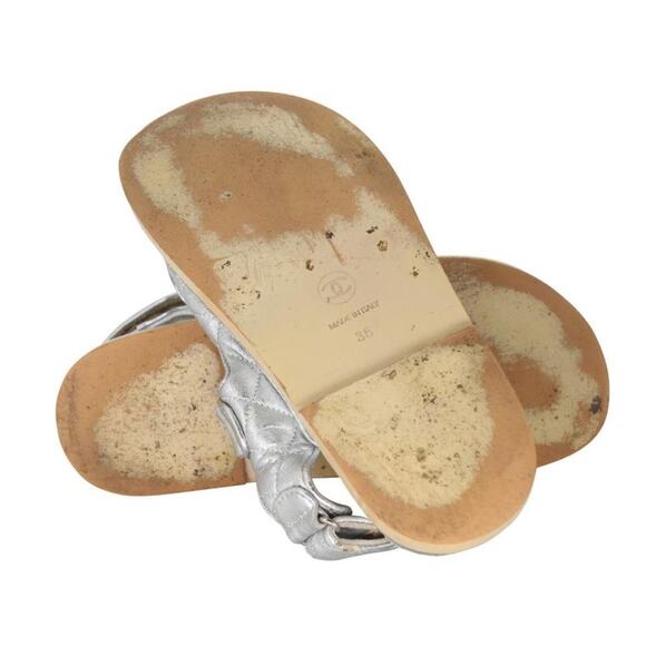 Chanel Cc Logo Dad 35 Quilted Leather Sandals CC-0916N-0007 - Picture 12 of 12